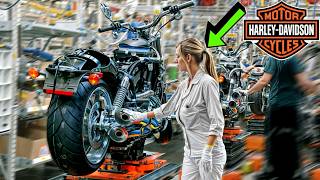 Inside US HarleyDavidson Factory 2024 Assembly line – Building Motorbikes by hands step by step [upl. by Meehyr]