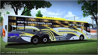 Driving Vetri Travels Volvo b9r after a long time  Bus Simulator Indonesia Gameplay  BSI Gaming [upl. by Sanyu399]