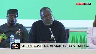 64th ECOWAS HEADS OF STATE AND GOVT MEETING [upl. by Sisson]