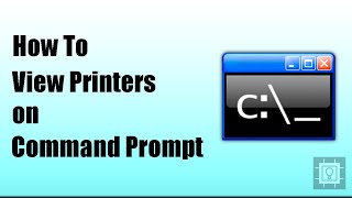 Command Prompt Tutorial  How to View Printers [upl. by Fenton]