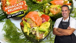 Aguacates rellenos de salmón con mi amiga CocinaconNoelia [upl. by Marchelle202]