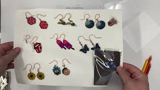 Shrinky Dink Earrings HHS Jewelry [upl. by Enilorac471]