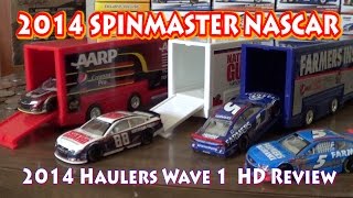 2014 NASCAR Authentics Wave 1 Haulers HD Unboxing and Review [upl. by Berardo414]