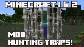 Minecraft 162 MOD HUNTING TRAPS [upl. by Frasch]