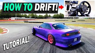 Assetto Corsa How to Drift Tutorial PART 1  Throttle amp Steering TIPS [upl. by Cordalia10]