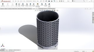 Master SolidWorks in Days  Create a Stunning Honeycomb Pattern Bucket with Fast Design Techniques [upl. by Barris]