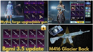 😱M4 Glacier Back Mythic forge upgradable gun  Bgmi 35 update [upl. by Curcio]