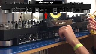 Conexiones entre equipos PIONEER XDJRX y RMX1000 [upl. by Aititil675]