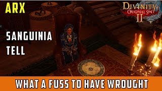 Sanguinia Tell What a Fuss to have Wrought Quest Divinity Original Sin 2 [upl. by Anyad]