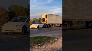 Tesla Model Y Towing A Trailer [upl. by Suellen482]