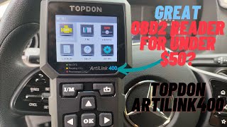 Topdon AL400 OBD2 Code Reader Review  Artilink AL400 [upl. by Scheld]