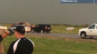 Tornado Hunt Team Takes Direct Hit By Tornado [upl. by Bigod]