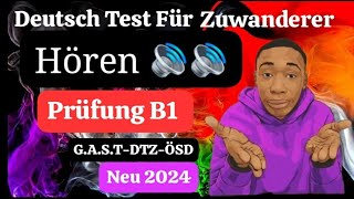 Prüfung B1 GAST DTZ B1 Hören 14 Neu 2024deutschgermanlanguage [upl. by Eellek]