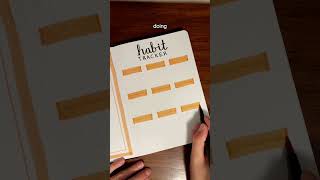 October bullet journal setup 🧡 hope we all have a good month bulletjournal bujo habittracker [upl. by Naot6]