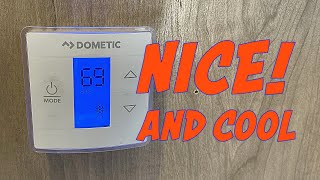 BEST UPGRADE for base models Thermostat install Dometic air conditioner RV [upl. by Nahtonoj667]