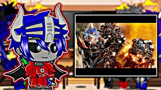 🤖•Autobots Y Decepticons Reaccionan Optimus Prime vs Megatron y The Fallen•⚔️ 💜•Gacha Club•💜 [upl. by Adiaroz]