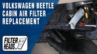 How to Replace Cabin Air Filter 2016 Volkswagen Beetle  AQ1099 [upl. by Dilks]