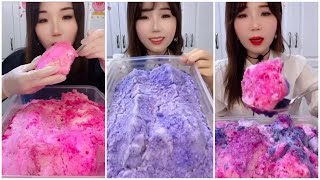 ASMRCOTTON ICEASMR ICE EATING [upl. by Corilla]