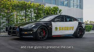 Tesla Model S Plaid Gets The Police Cruiser Treatment [upl. by Lupita97]