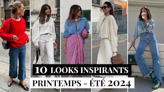 10 looks tendances Printemps  Été 2024  mode femme [upl. by Olive]