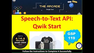 2024 SpeechtoText API Qwik StartLab Solution  2 Minutes googlecloudskillsboost qwiklabs [upl. by Retep971]