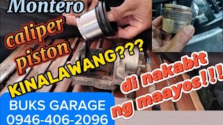 Caliper Piston Stuck up Anong dahilan ® Mali ang pagkabit ® Mitsubishi Montero diytips [upl. by Olivann]