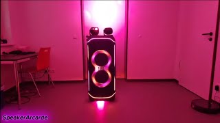 JBL Partybox ultimate and JBL light beam 100 indoor 4k [upl. by Ameehs]