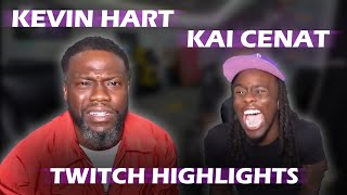 Kai Cenat and Kevin Hart Twitch Highlights [upl. by Ertha490]