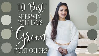 10 BEST Sherwin Williams Green Paint Colors [upl. by Ayotan]