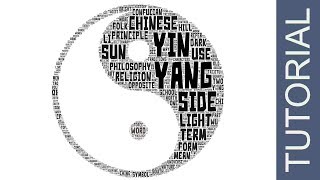 Yin Yang word cloud art [upl. by Patrizio]