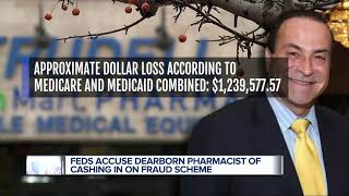 Dearborn pharmacist charged with defrauding Medicare Medicaid in 12 million prescription scheme [upl. by Eiramanel402]