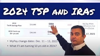 2024  Maximum TSP401k and IRA contributions [upl. by Clemmie]