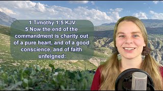 1 Timothy 15 KJV  Scripture Songs  Love Faith [upl. by Allys]