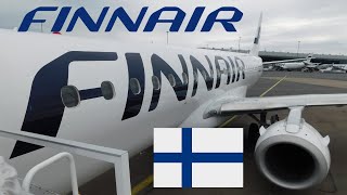 NO CARRYON BAGGAGE ALLOWED Finnair Embraer 190 afternoon departure from Helsinki [upl. by Averyl]