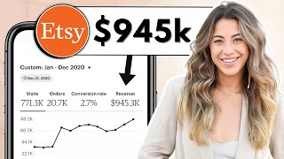 How I Did over 945000 My First Calendar Year on ETSY [upl. by Charmion]