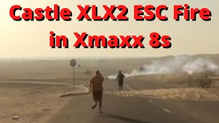 Castle XLX2 fire  Smoking Xmaxx 8s [upl. by Medeah]