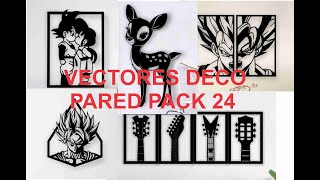 Decoracion para pared pack 24 110 diseños [upl. by Salvay]