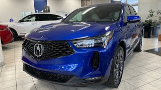 2024 Acura RDX A Spec Advance Fully Loaded  Apex Blue Pearl  Walkaround [upl. by Argyle]