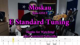 Moskau  Dschinghis Khan Bass ONLY Cover with Tabs [upl. by Boyse]