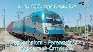 Hegyeshalom  FegyvernekÖrményes vezetőállásból  1 és 100 vonalak  Full HD [upl. by Oiramaj]