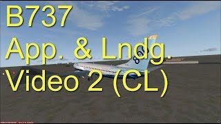 B737 App amp Lndg Video2 RW Centerline Control [upl. by Ayotac562]