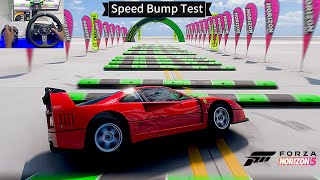 Super cars  Speed Bump test  forza horizon 5  Xbox series X  Logitech g920  4K [upl. by Marietta]