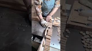 Wood knife handle making process Good tools and machinery can increase work efficiency [upl. by Carrick]