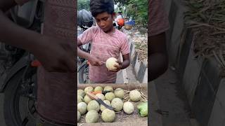 12 Year Old Poor Boy Selling Mouthwatering Masala Wood apple shorts short shortvideo shortsvideo [upl. by Sosthena]