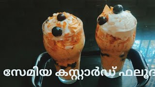 സേമിയ കസ്റ്റാർഡ് ഫലൂദ  Vermicelli custard falooda [upl. by Rednal]