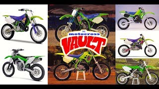 Ten Best looking Kawasaki Motocross Models ever [upl. by Haynor]