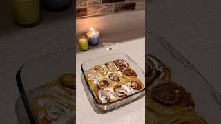 cinnamon rolls this fall 🍂🤎✨ baking cinnamoroll cinnamonrollsrecipe shorts youtubeshorts [upl. by Eelaroc635]