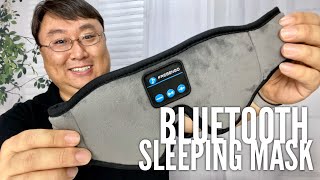 Best Bluetooth Sleep Eye Mask Headphones by FREGENBO Review [upl. by Sokim300]