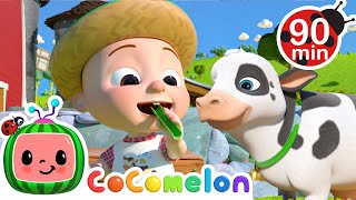 Baby JJ and the Cow Love Vegetables  CoComelon  Songs and Cartoons  Best Videos for Babies [upl. by Ssur]