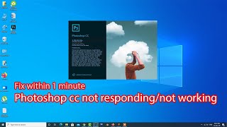 Fix adobe photoshop not responding windows 10 [upl. by Urbai]